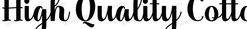 High Quality Cotton Fabric字体转换